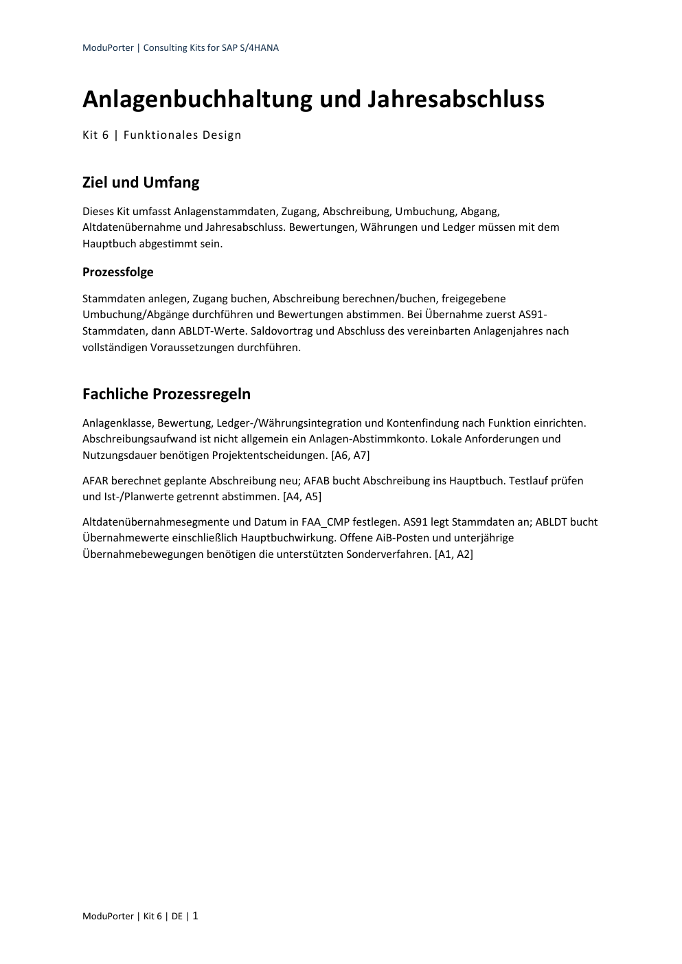 Designdokument · erste Seite — Anlagenbuchhaltung